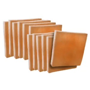 (12 Pack) 3/4" Thick Orange/White MERV 8 Super Tack Antimicrobial Polyester Air Filter Pads