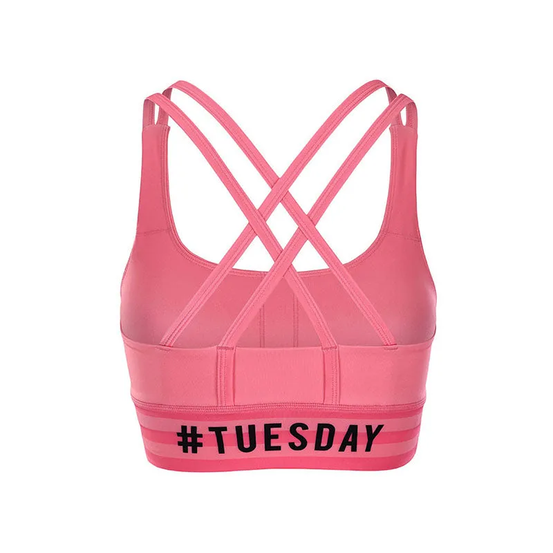 2020 Strappy Sports Bra YS9324W Tuesday Pink