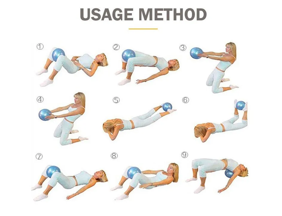 25cm Yoga Pilates Swiss Ball