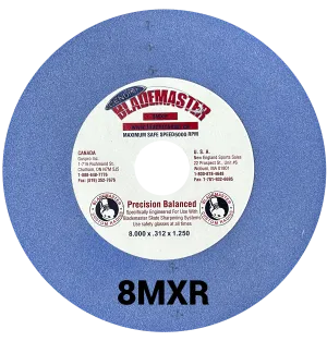 8" SKATE SHARPENING GRINDING WHEEL - BLUE (8MXR)