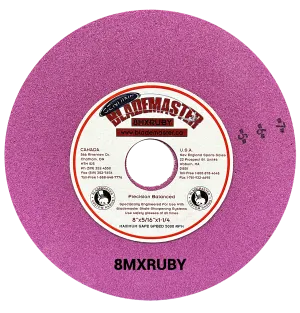 8" SKATE SHARPENING GRINDING WHEEL - RUBY RED (8MXRUBY)
