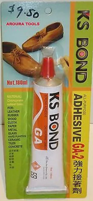 ADHESIVE GLUE MULTI-PURPOSE 180ml TUBE. - NEW.