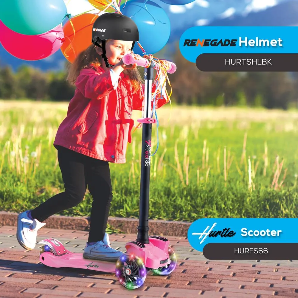 Adjustable Sports Safety Helmet - Dual Certified Cpsc Multi-Sport Impact Protection Helmet For Children And Adults, Includes Travel Bag (Black)