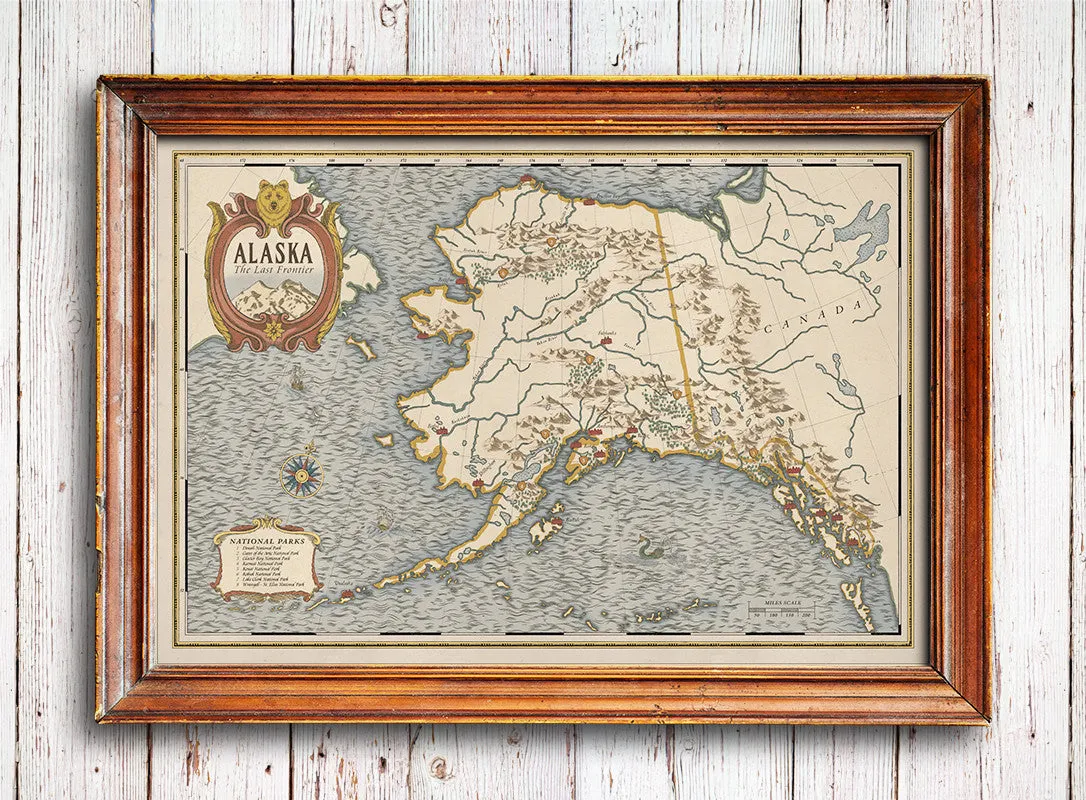 Alaska National Parks Map