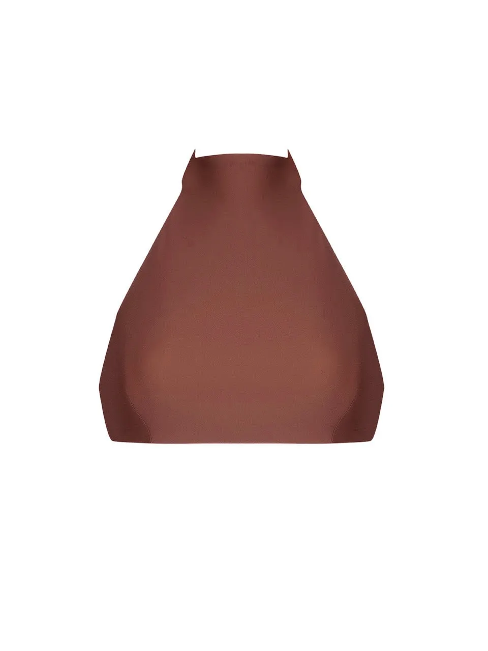 Amerie High Neck Top (Rosewood)
