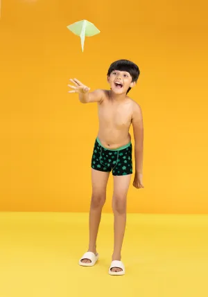 Astro Boys Trunks Green Tencel Modal - Starry