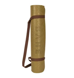 BAHE Super Grip Yoga Mat - 6mm - Gold Kiwi