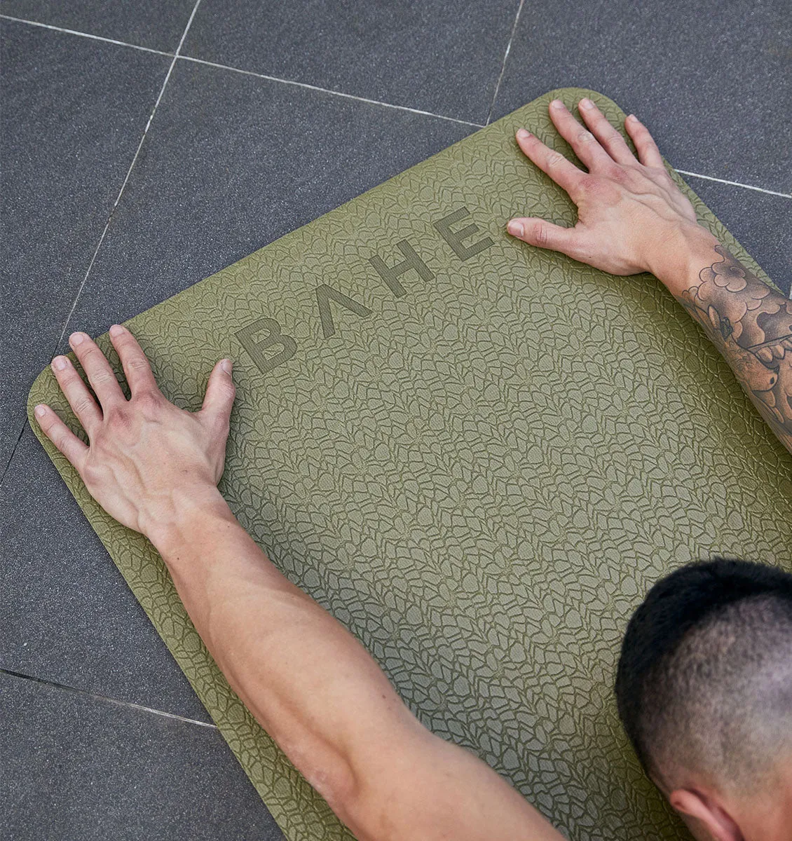 BAHE Super Grip Yoga Mat - 6mm - Gold Kiwi