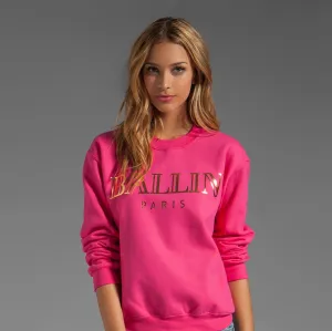 BALLIN GOLD FOIL PINK SWEATSHIRT