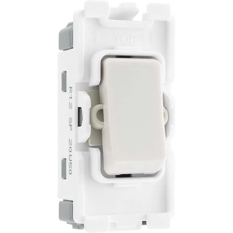 BG R12 Nexus Grid 20A SP 2-Way - White