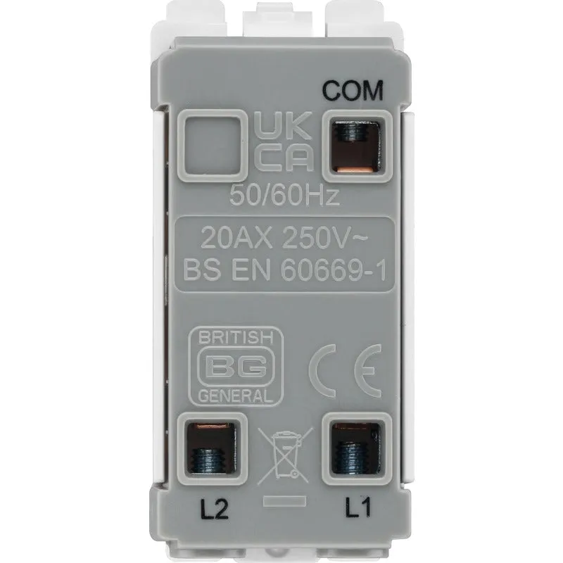 BG R12 Nexus Grid 20A SP 2-Way - White