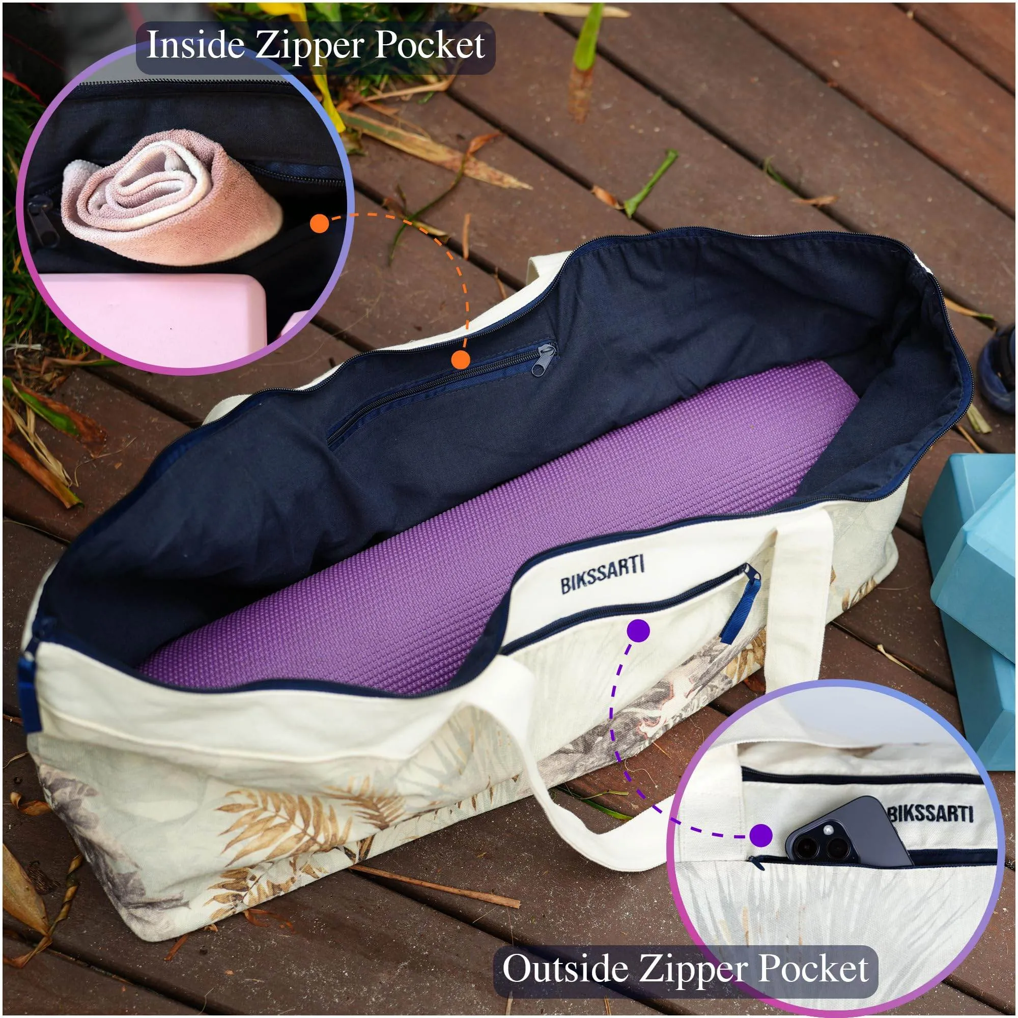 BIKSSARTI Yoga Mat Bag (JUNGLE)