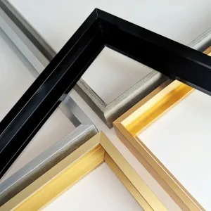 Black & Gold Metal Aluminum Canvas Frame
