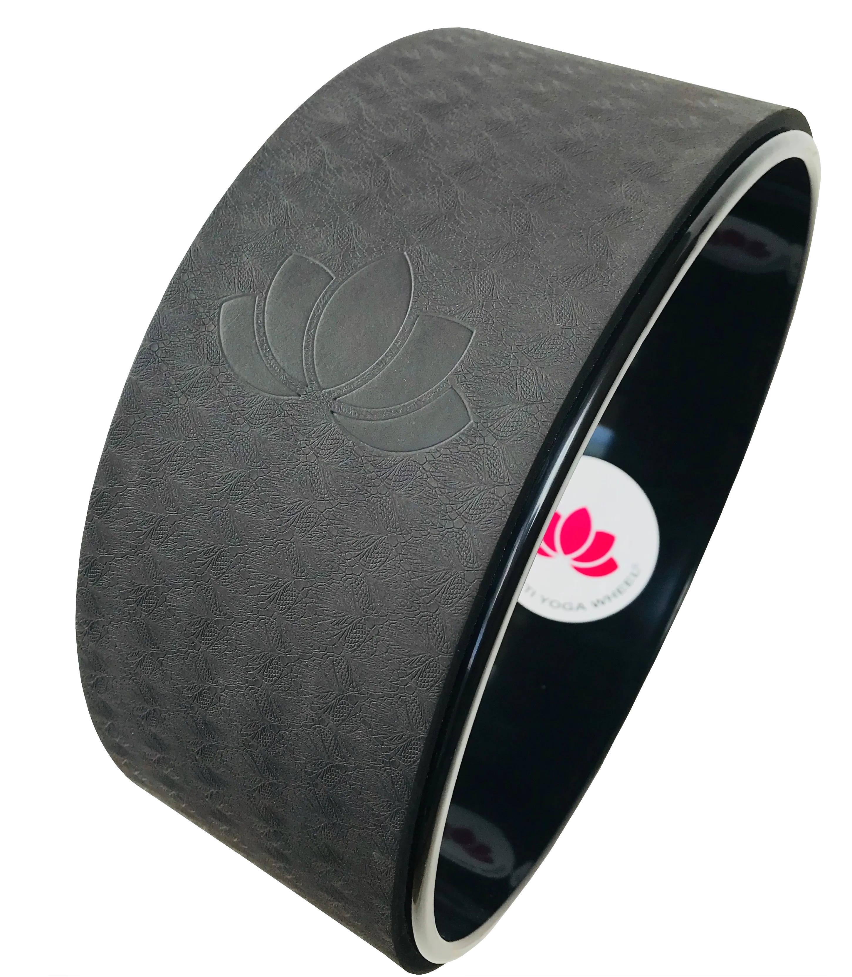Black Yoga Wheel Imprint