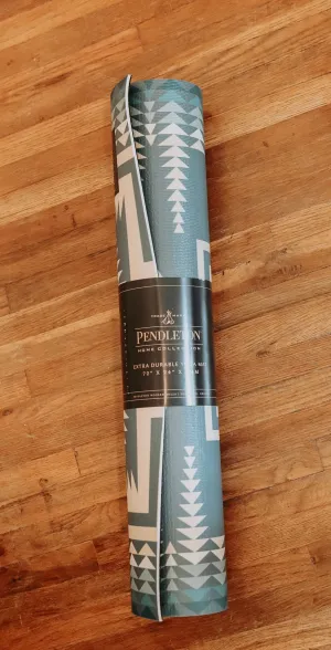 Blue Pendleton Yoga Mat