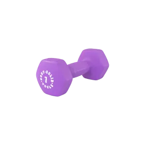 Bodysolid Dark Purple 7lb Neoprene Dumbbell