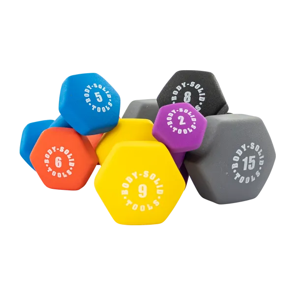 Bodysolid Dark Purple 7lb Neoprene Dumbbell