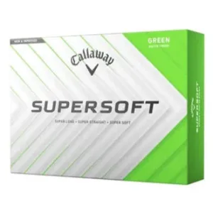 Callaway 2025 Supersoft Green Golf Balls 12Pk