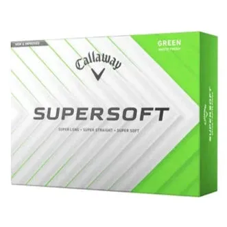 Callaway 2025 Supersoft Green Golf Balls 12Pk