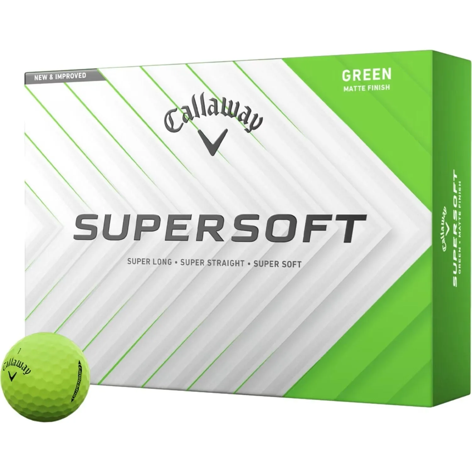 Callaway 2025 Supersoft Green Golf Balls 12Pk