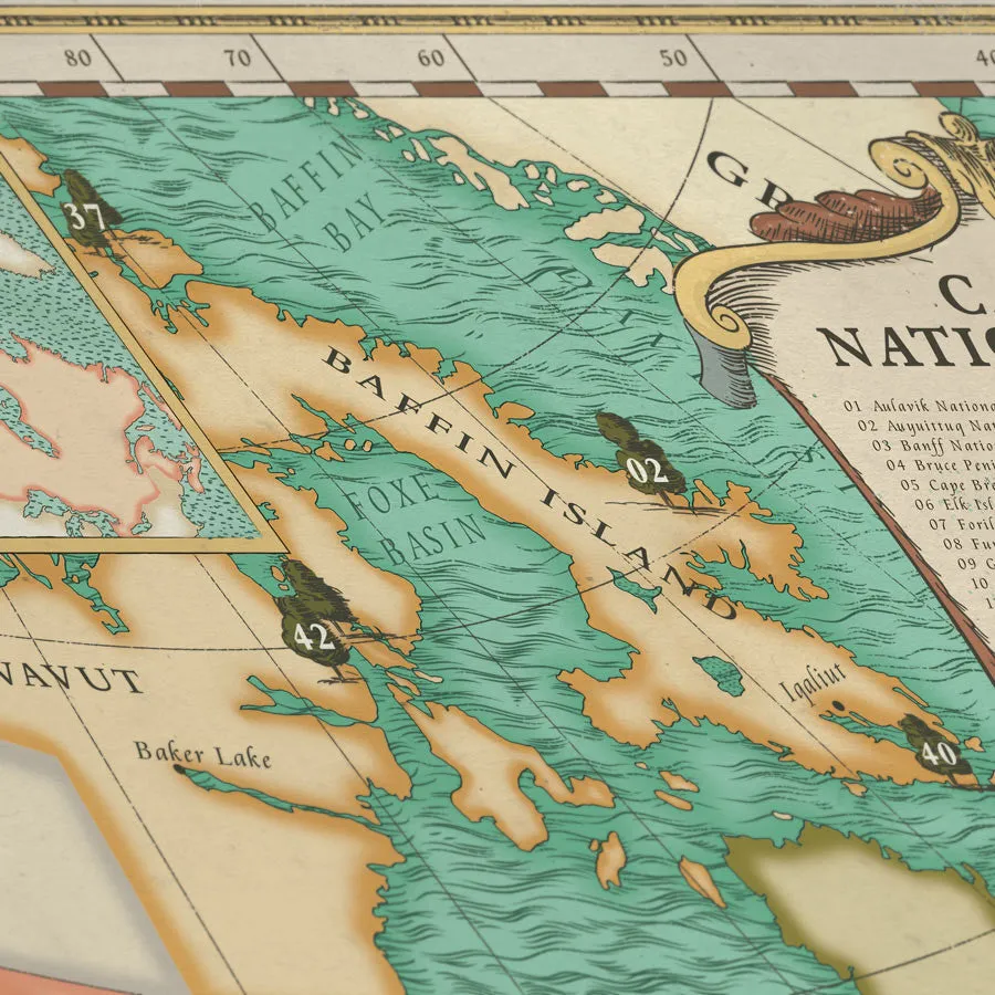 Canada National Parks Map