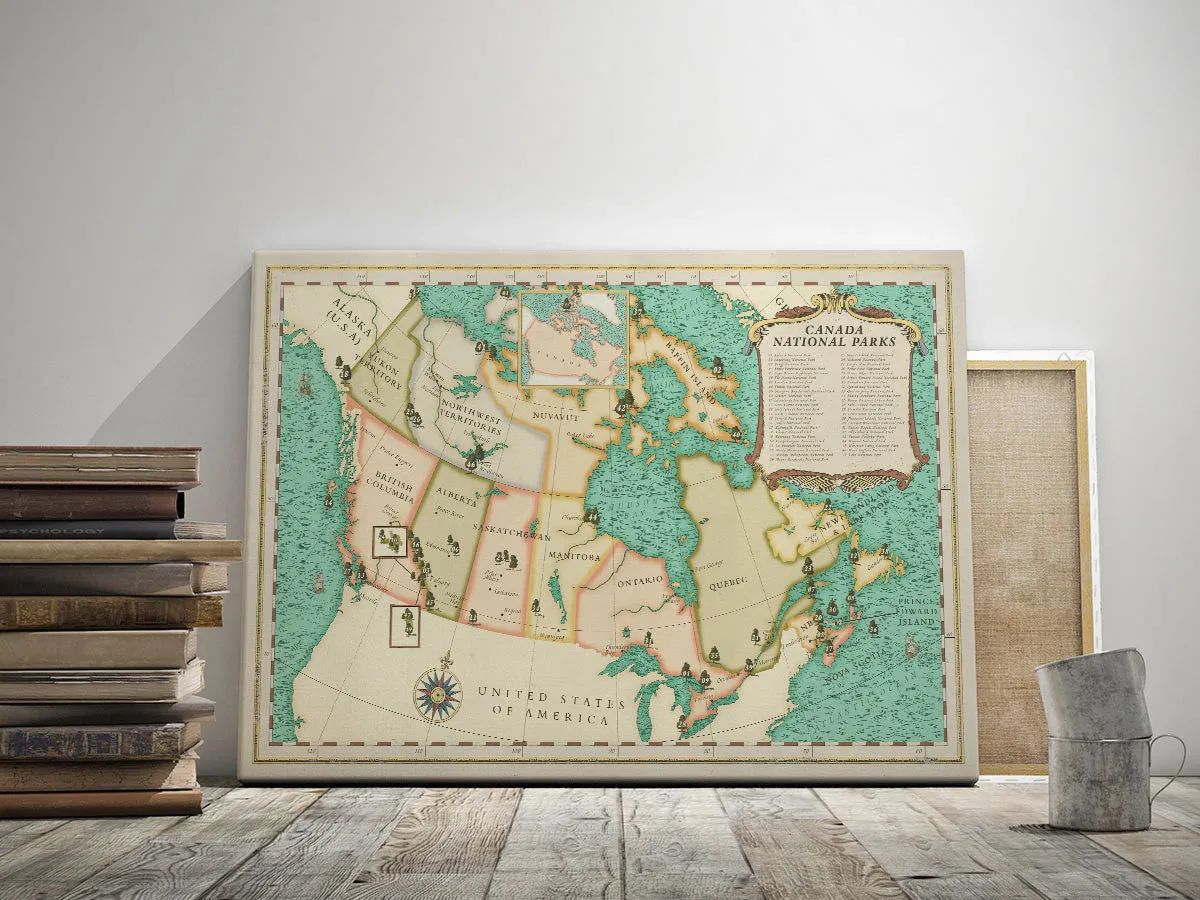 Canada National Parks Map