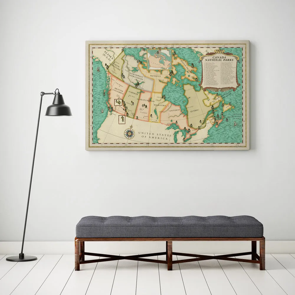 Canada National Parks Map