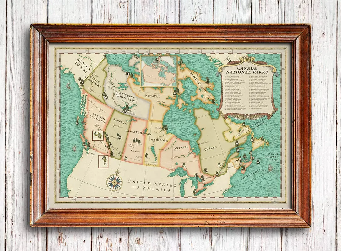 Canada National Parks Map