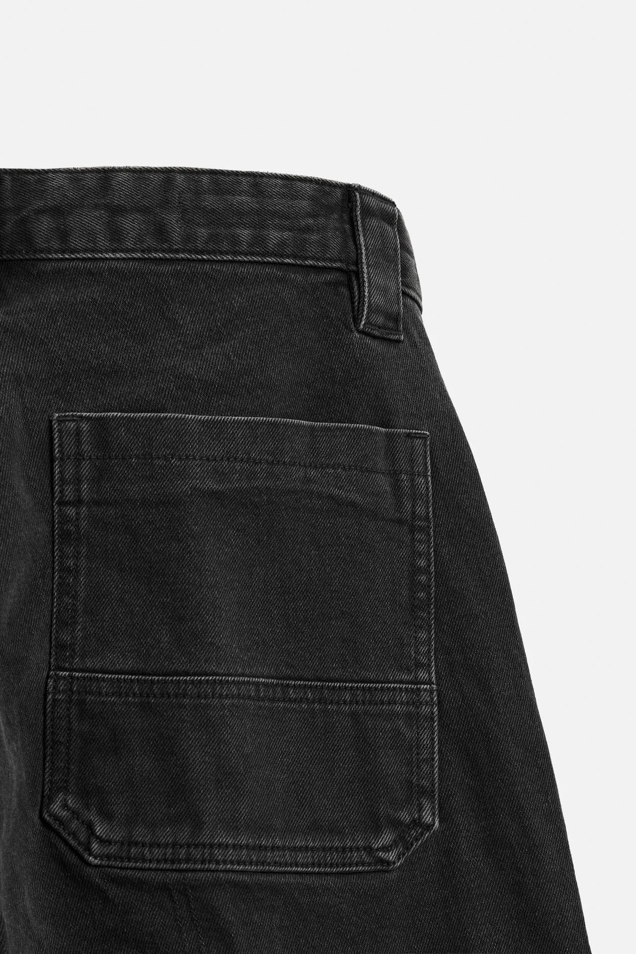 CARGO POCKET DENIM TROUSERS