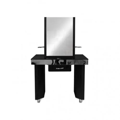 Cher Double Sided Free Standing Make Up Station with 2 Benches
