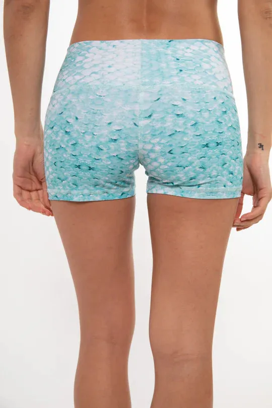 Classic Yoga Shorts in Green Scale