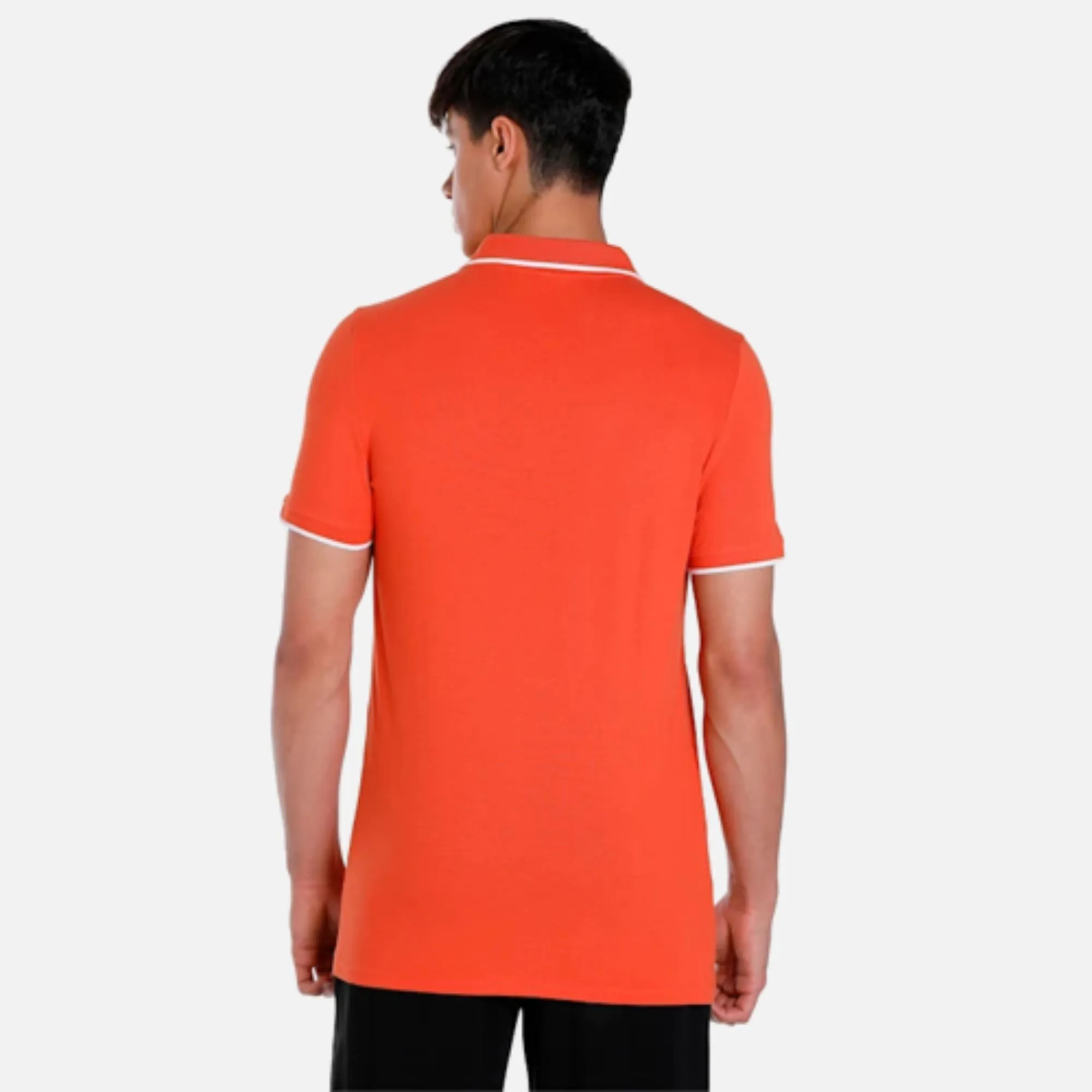 Collar Tipping Heather Slim Fit Polo