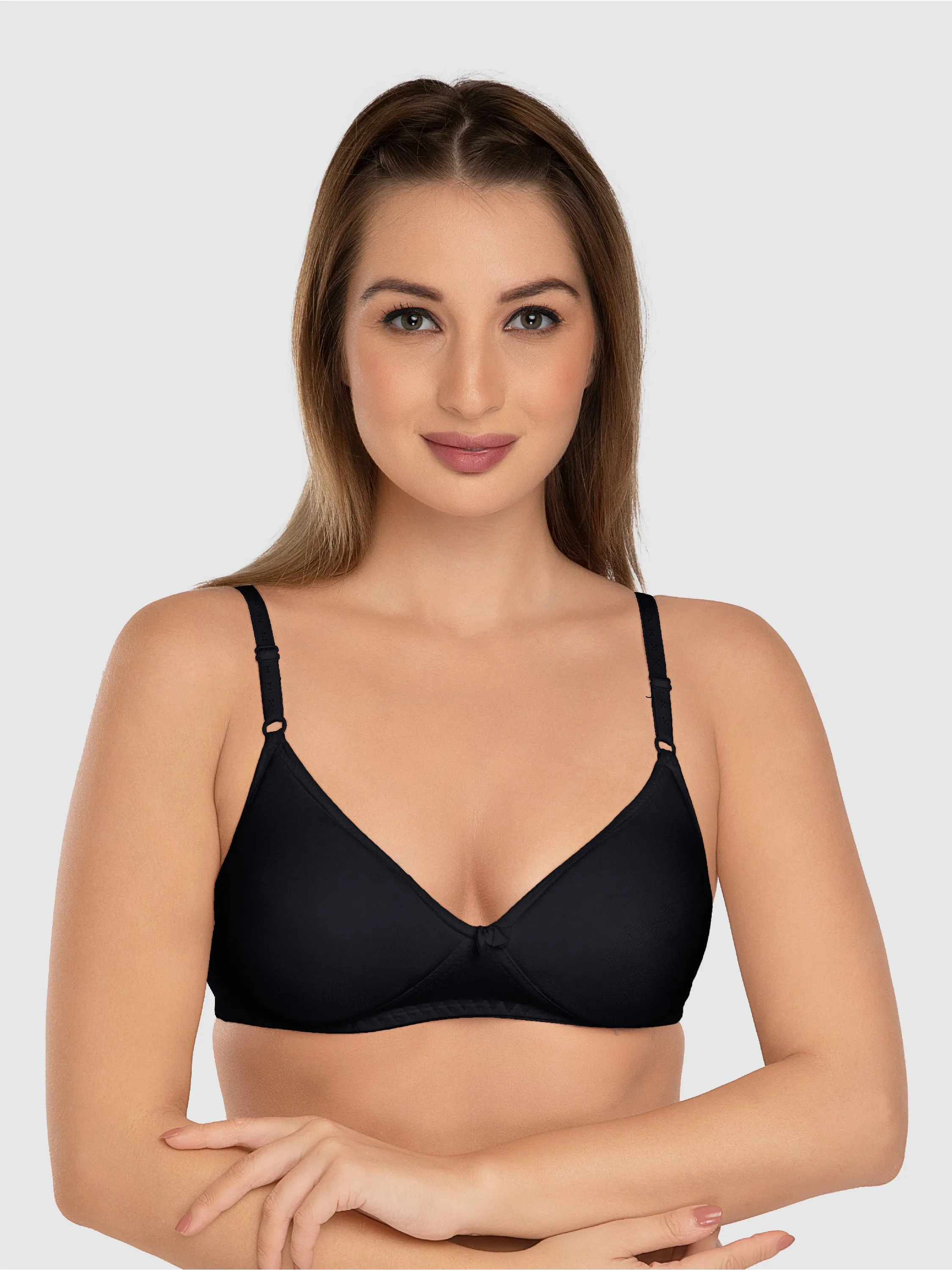 Daisy Dee Black Padded Non Wired Full Coverage Bra NALAMDE-Black