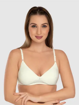 Daisy Dee Cream Padded Non Wired Full Coverage Bra NALAMDE-Cream