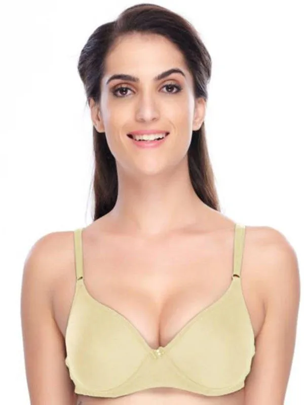 Daisy Dee Cream Padded Non Wired Full Coverage Bra NALAMDE-Cream