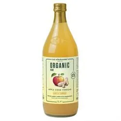 Eat Wholesome | Organic Apple Cider Vinegar w/ Ginger & Turmeric 1 Litre | 1000ml