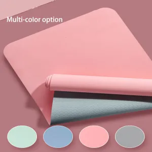 Eco-Friendly Non-Slip Yoga Mat with Strap: Perfect for Home Training & Pilates