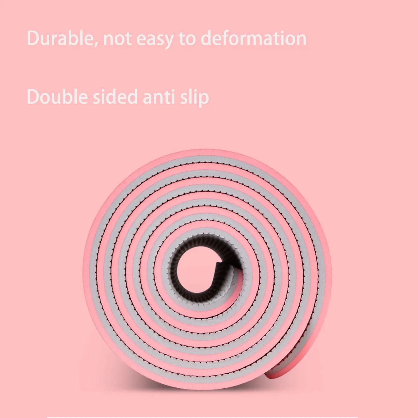 Eco-Friendly Non-Slip Yoga Mat with Strap: Perfect for Home Training & Pilates