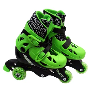 Elektra Tri Inline Skates Size 9j to 12j Green