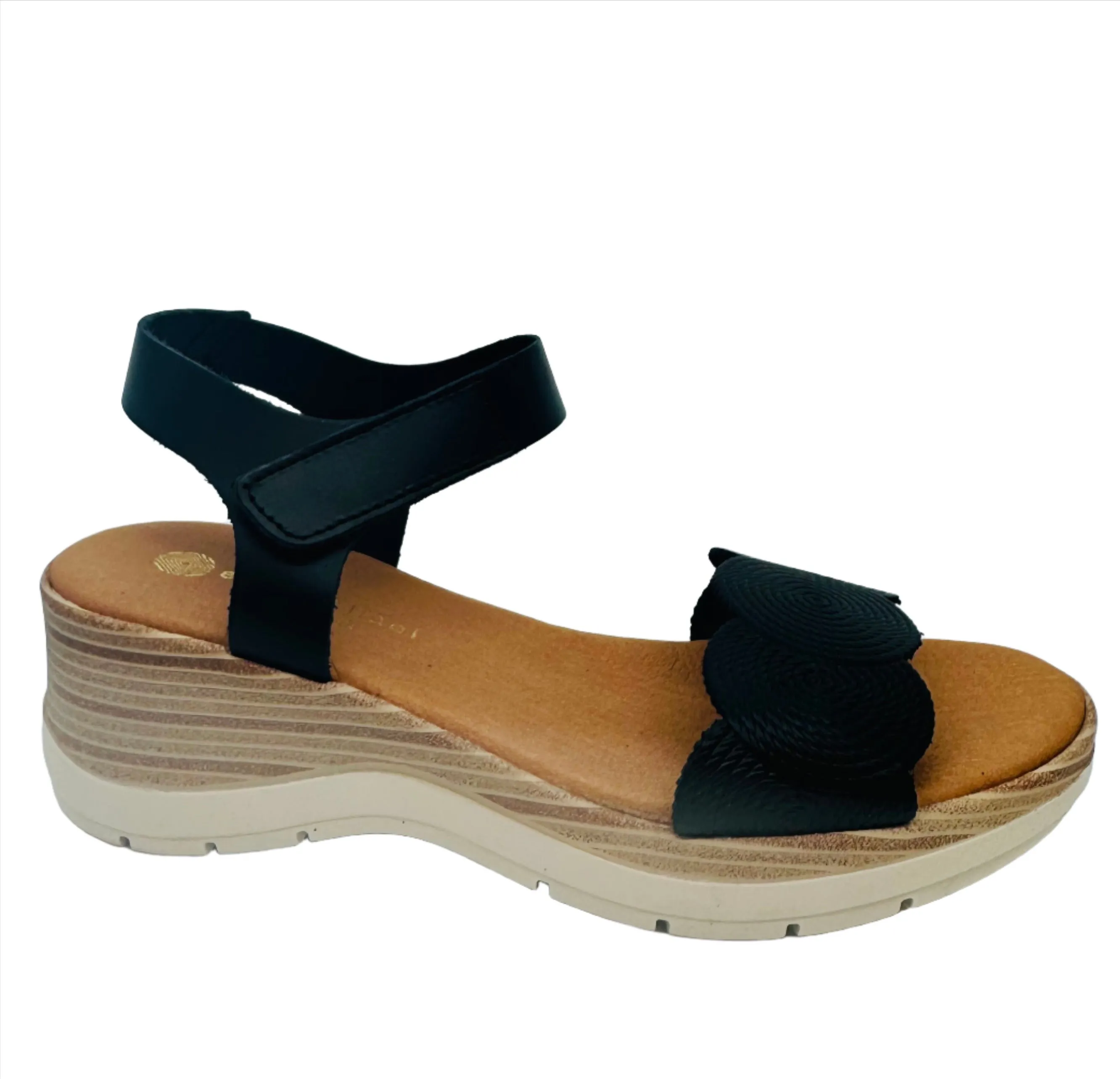 Eric Michael by Laurevan Women's Honey Sandal - Black