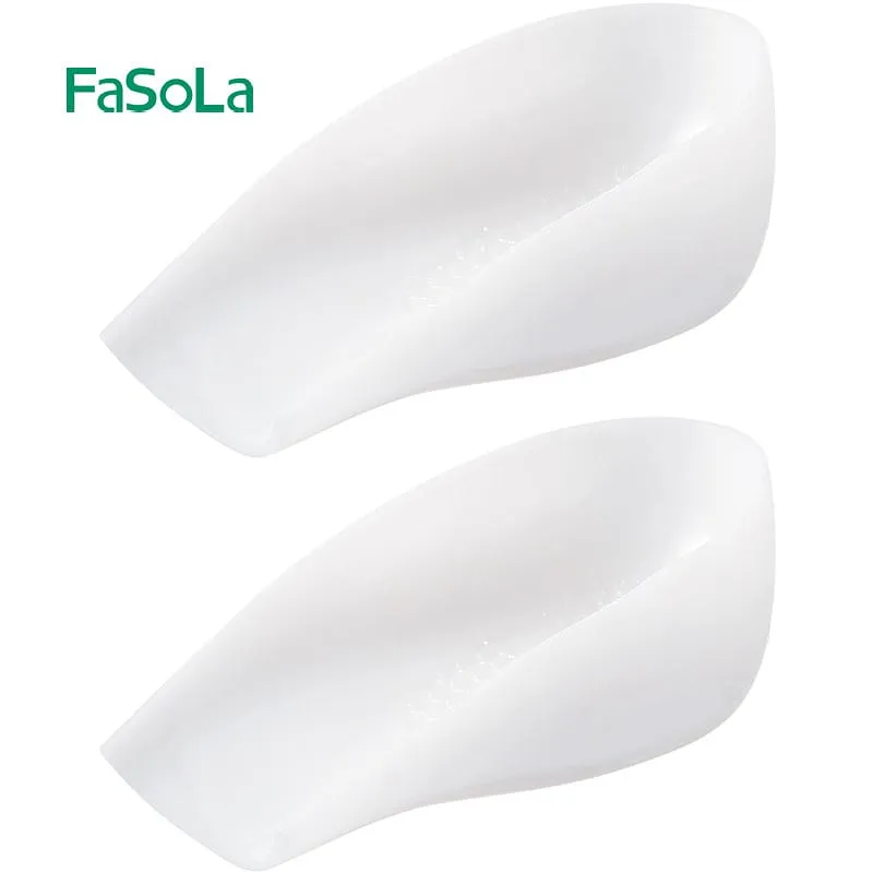 FaSoLa Invisible Silicone Height Increase Insoles for Men - 2.5cm, White