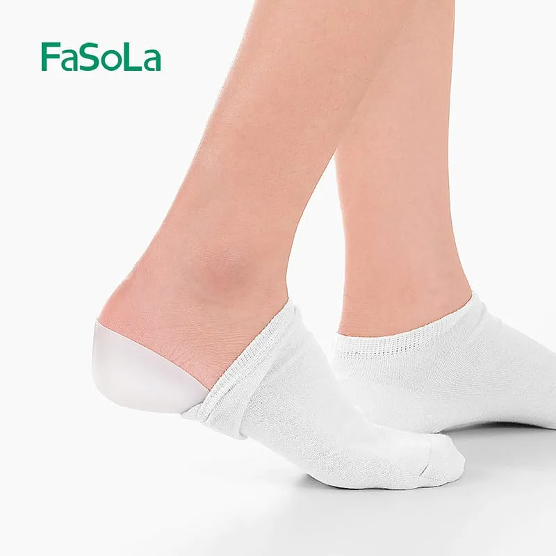 FaSoLa Invisible Silicone Height Increase Insoles for Men - 2.5cm, White