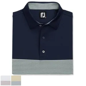 Footjoy Color Block Lisle Self Collar S Navy/White/Sage (29591)