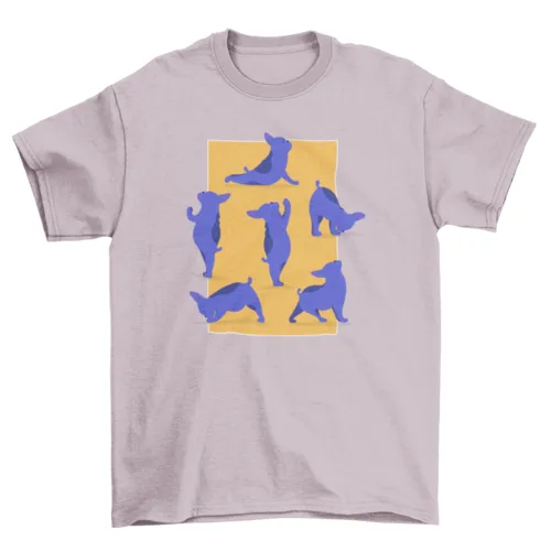 French Bulldog Yoga Asanas Funny Dog T-shirt