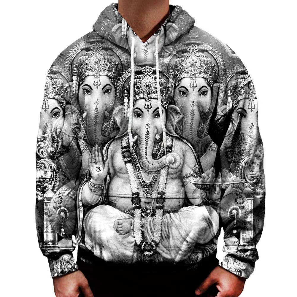 Ganesha BW Hoodie