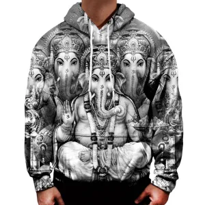 Ganesha BW Hoodie