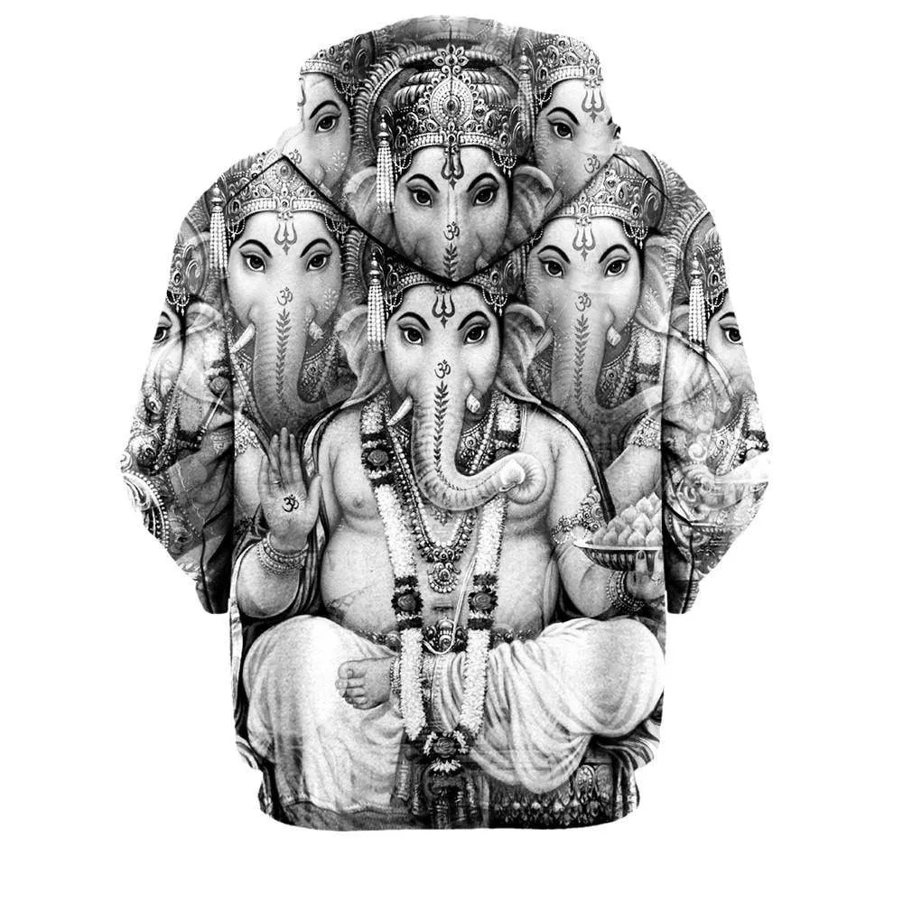 Ganesha BW Hoodie