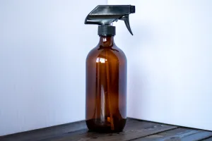Glass Spray Bottle, Amber, 500 mL
