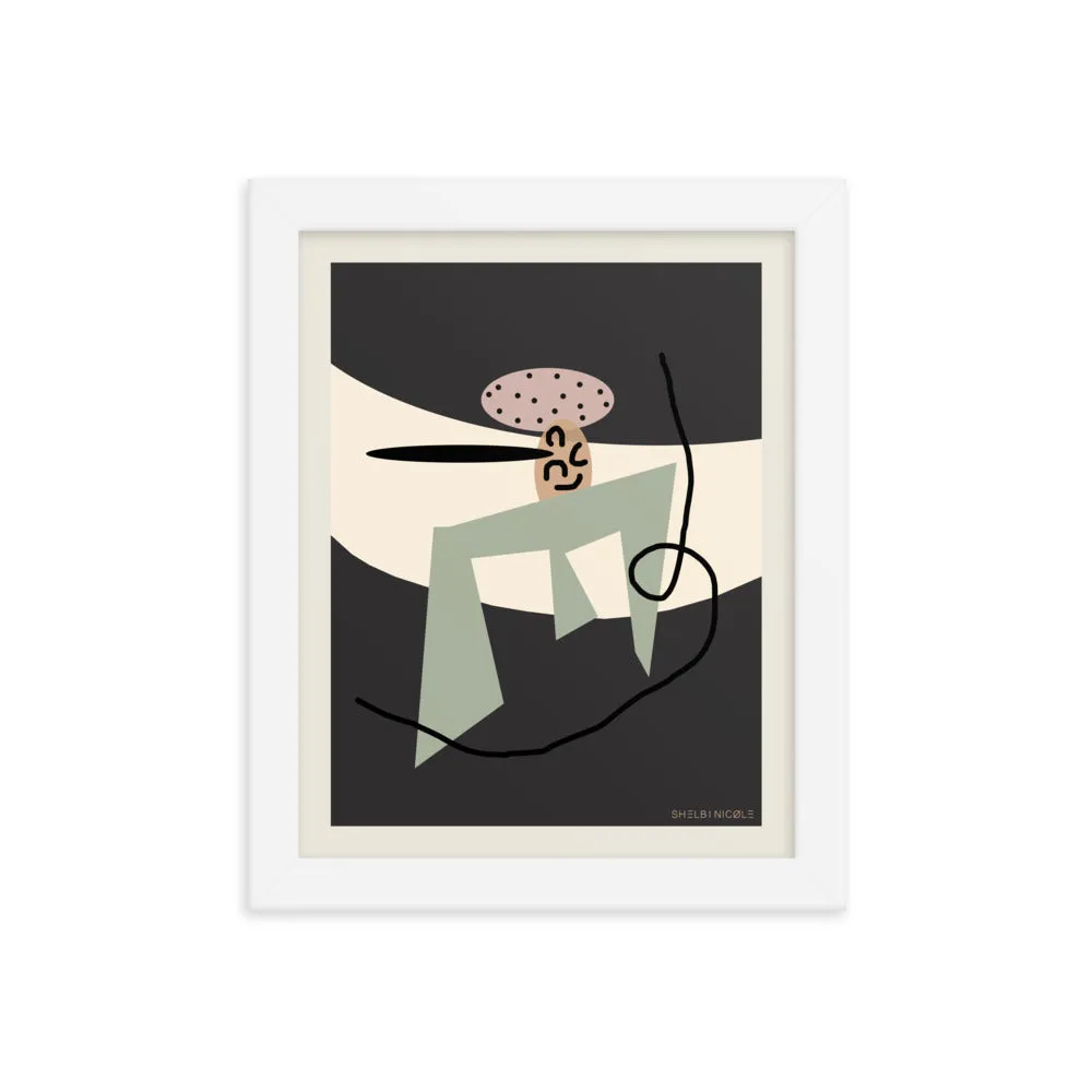 Greenie Framed Print by Shelbi Nicole