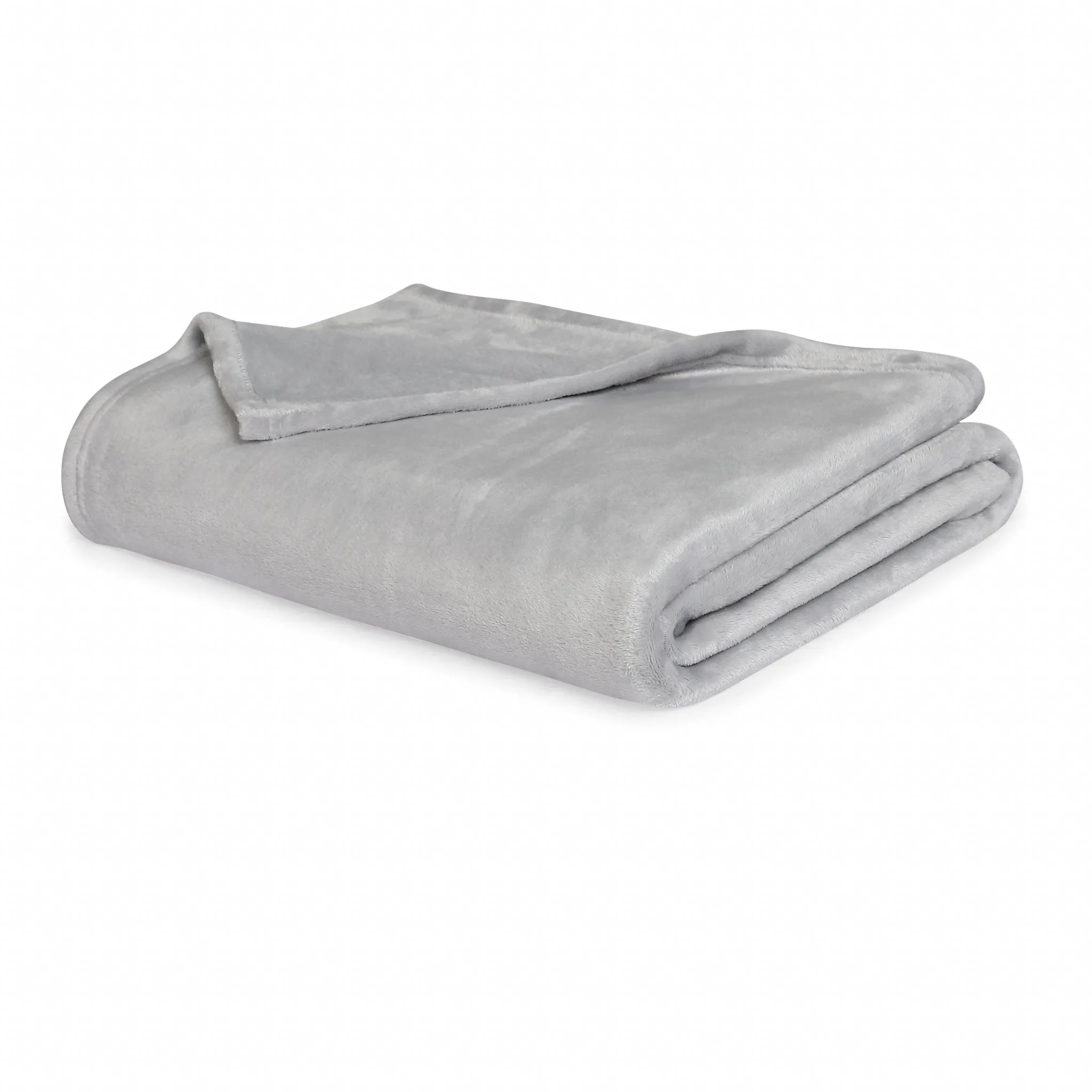 Grey Solid Anti Microbial Oversized Throw